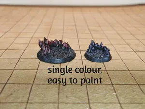 Crystal Edged Bases - 4 sizes - D&D 40K TTRPG base