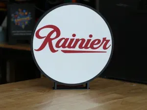 Rainier Beer LED Light Box Bar Sign