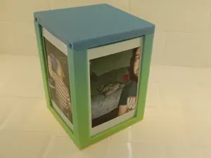 Instax mini display cube with storage compartment!