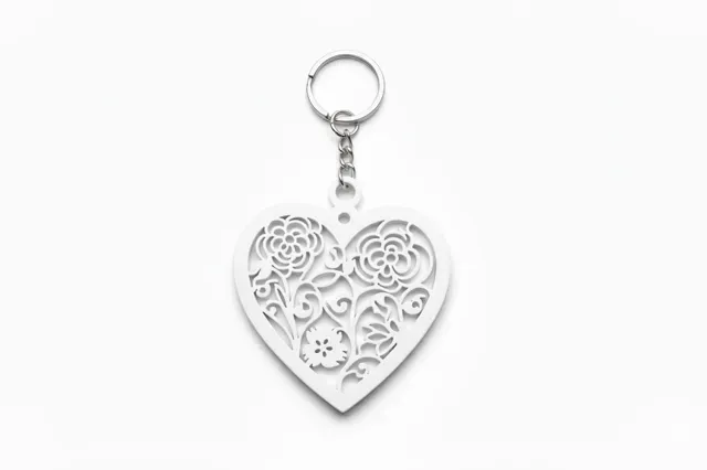 Valentine Heart Keychain - Valentines Day Keychain — Фото 3 из 4