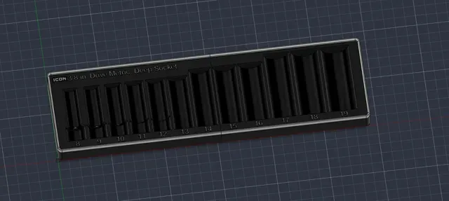 ICON 3/8 in. Drive Metric Deep Socket | Gridfinity — Фото 4 из 4
