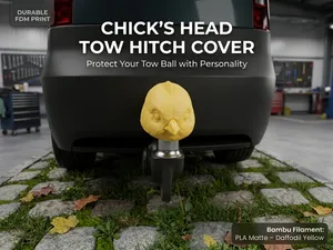 Chick Head Tow Hitch Ball Cover