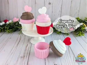 Cupcake Box Container and Toy
