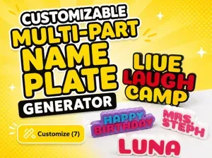 Multi-Part Name Plate Generator