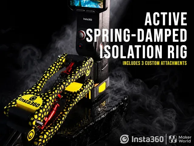 Insta 360 Luna Ultra: Active Spring-Damped Mount