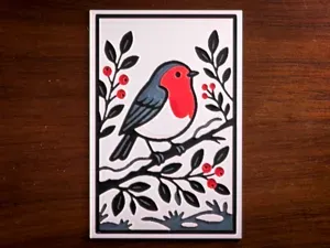 Robin and berries