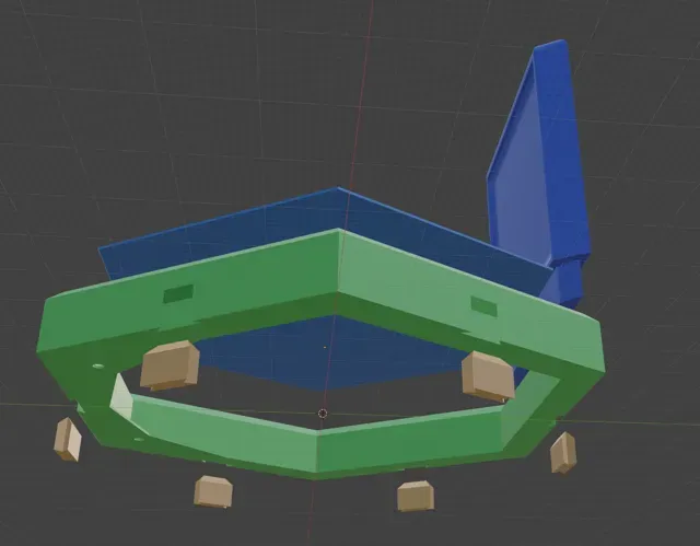 Hexagonal wall shelf for small figurines — Image 11 of 11