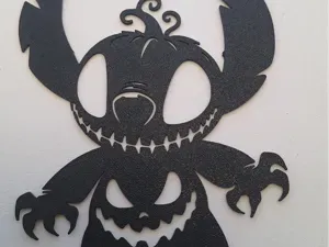 Stitch halloween wall art