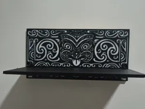 Maori Inspired Decorative Wall Shelf
