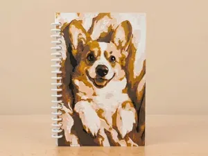 Corgi painting Notebook Cover