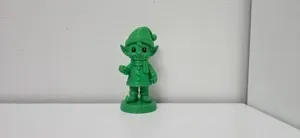 Waving Elf with Hat and Scarf Christmas Figure