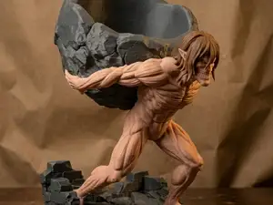 Epic Attack Titan (Eren) Statue -  Desk Organizer