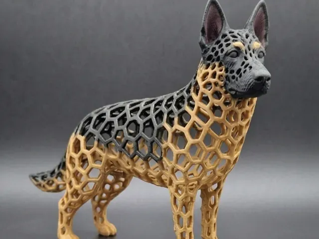 Voronoi Dog German Shepherd