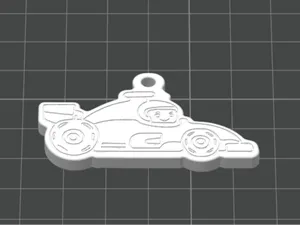 F1 Auto Schlüsselanhänger – Formel 1 3D-Druck