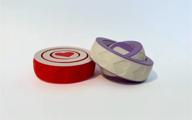 Hearts Gyro Fidget Spinner (Print in Place) — Фото 3 из 4