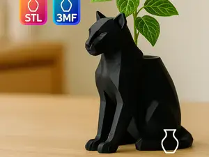 Puma Planter – Fierce Wild Cat Flower Pot