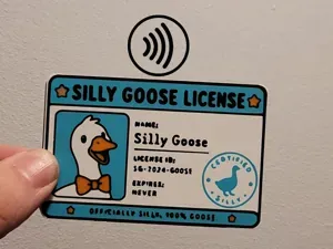 Silly Goose License Tap-To-Pay Credit Card Sleeve