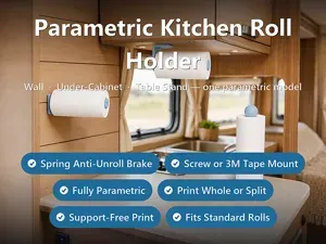 Parametric Kitchen Paper Towel Roll Holder