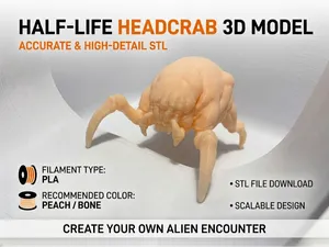 Half-Life Headcrab – Desktop Display Model