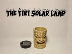Tiki-Solar-Lamp: Perfect for the garden table.