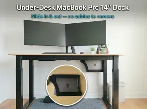 Under-Desk MacBook Pro Dock | Mag Slide-In/Out