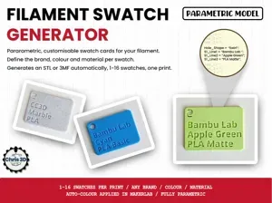 Filament Swatch (Parametric)