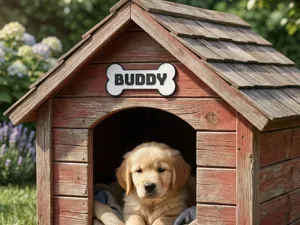 Customizable Dog Bone Name Tag