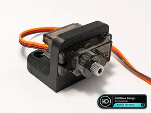 Micro Servo Snap-Fit Mount – Compact Base