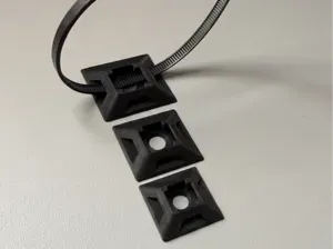 Low-Profile Cable Tie Mounts – Screw Mount Series