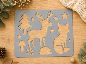 Waldtiere Malschablone Stenicl Woodland Animals