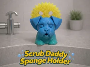 Oddis the Schnauzer Scrub Daddy Holder