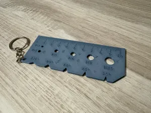 Pocket Metric Keychain Tool