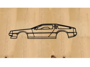 Delorean DMC 2D wall art