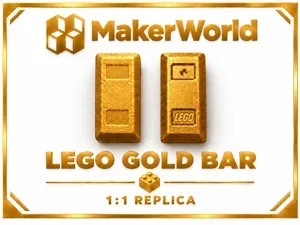 Gold Bar 1:1 Scale LEGOs-Compatible