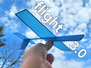 Simple glider (sky racer) print in place.