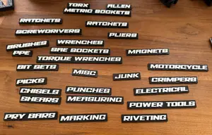 Customizable Toolbox Magnetic Labels (US General)