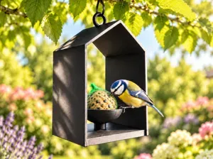 Meisen-Hütte – Modernes Vogelhaus für Meisenknödel