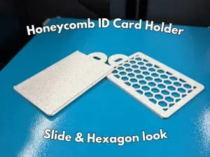 Honeycomb ID Card Holder & Badge Clip