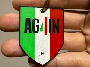 AG4IN-Napoli Again Keyring/Chain,Scudetto,Campioni