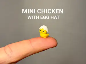 Mini Chicken with Egg Hat