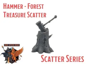 DnD TTRPG Hammer Forest Treasure Scatter Miniature