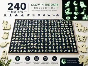 240 Scalable Symbols Glow, Decor & DIY Collection