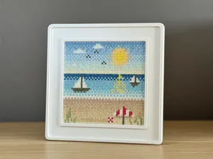Embroidery Frame with Built-in Aida Grid