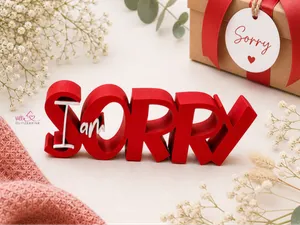 Schriftzug I am sorry