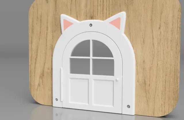 Cat Door with Ears — Image 4 of 10