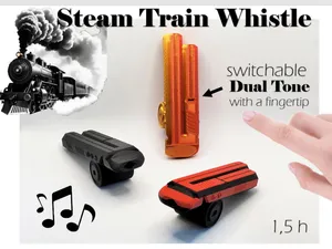 Steam Train Whistle / Switchable Dual Tone