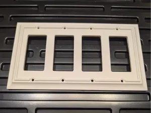 Decorative Decor Style Quad Cover Plate