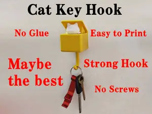 Cat key hook Perfect version(猫咪挂钩改良版)
