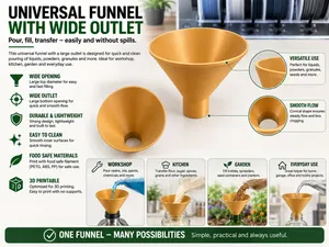 Universal Funnel with Wide Outlet