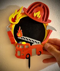 Cake topper fireman
